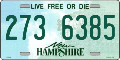 NH license plate 2736385