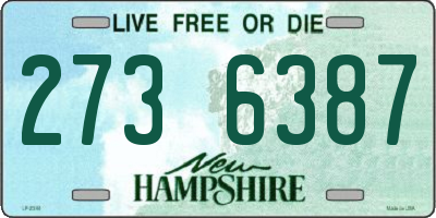 NH license plate 2736387