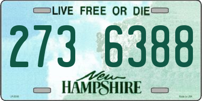 NH license plate 2736388