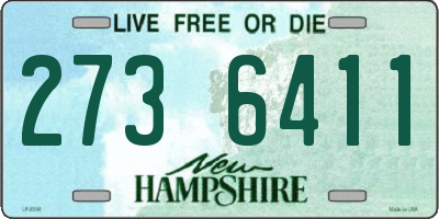 NH license plate 2736411