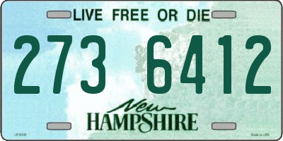 NH license plate 2736412