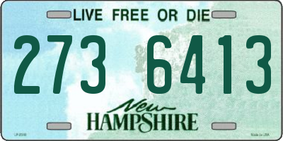 NH license plate 2736413