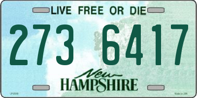 NH license plate 2736417