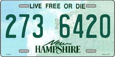 NH license plate 2736420