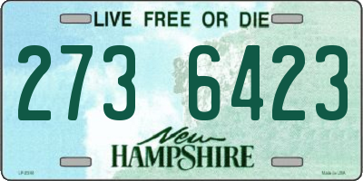 NH license plate 2736423