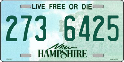 NH license plate 2736425