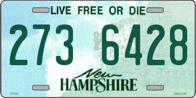 NH license plate 2736428