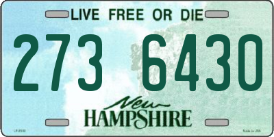 NH license plate 2736430