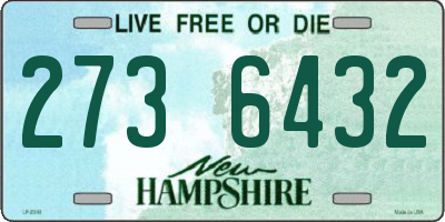 NH license plate 2736432