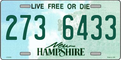 NH license plate 2736433