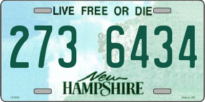 NH license plate 2736434