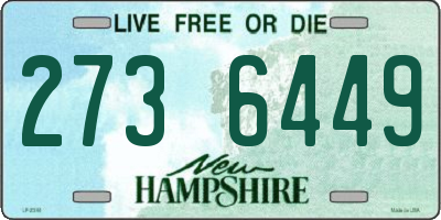 NH license plate 2736449
