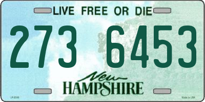 NH license plate 2736453
