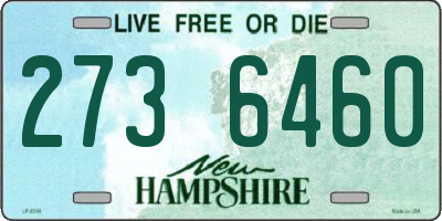NH license plate 2736460