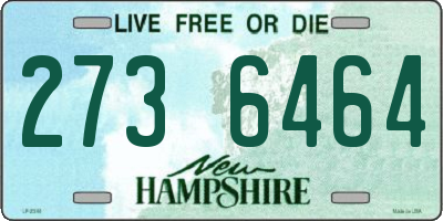 NH license plate 2736464