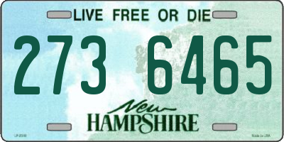 NH license plate 2736465
