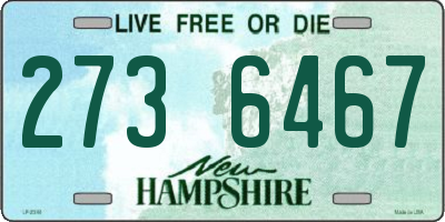 NH license plate 2736467