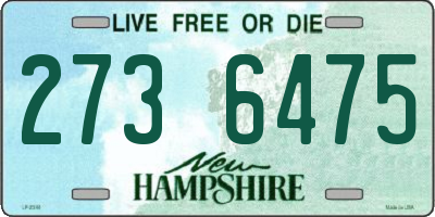 NH license plate 2736475