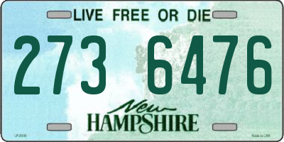 NH license plate 2736476