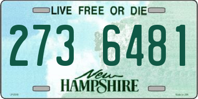 NH license plate 2736481