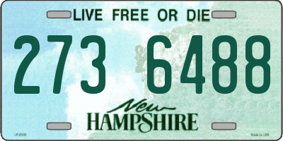NH license plate 2736488