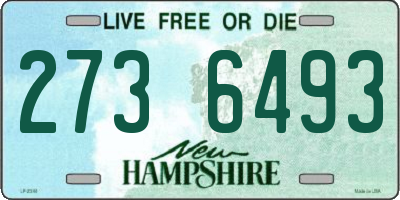 NH license plate 2736493