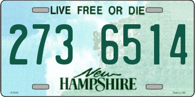 NH license plate 2736514