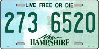 NH license plate 2736520