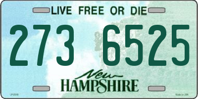 NH license plate 2736525