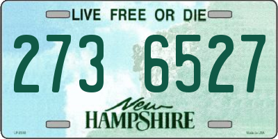 NH license plate 2736527