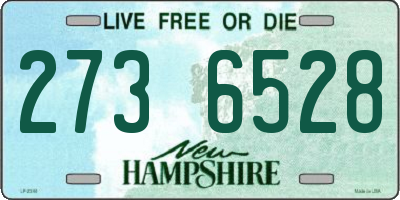 NH license plate 2736528