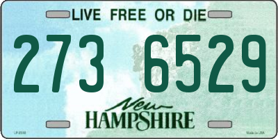 NH license plate 2736529