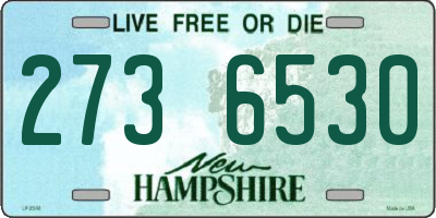 NH license plate 2736530