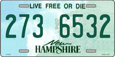 NH license plate 2736532