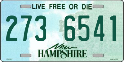 NH license plate 2736541