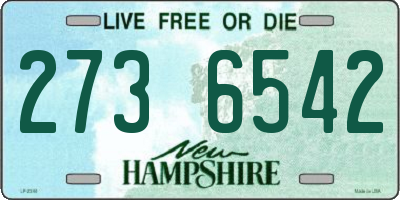 NH license plate 2736542