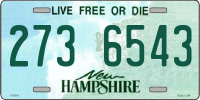 NH license plate 2736543