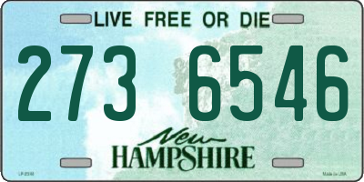 NH license plate 2736546