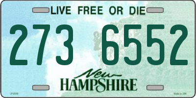 NH license plate 2736552