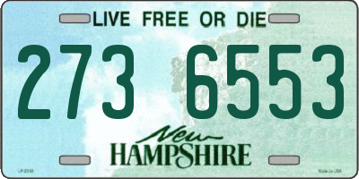 NH license plate 2736553