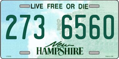 NH license plate 2736560
