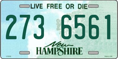 NH license plate 2736561