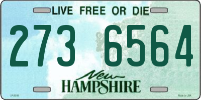 NH license plate 2736564