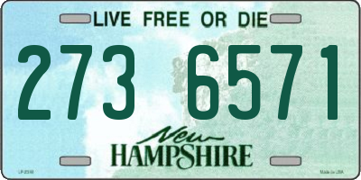 NH license plate 2736571