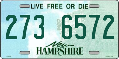 NH license plate 2736572