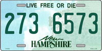NH license plate 2736573