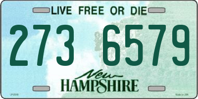 NH license plate 2736579
