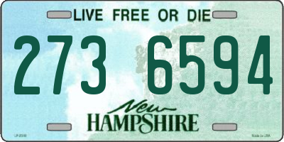 NH license plate 2736594