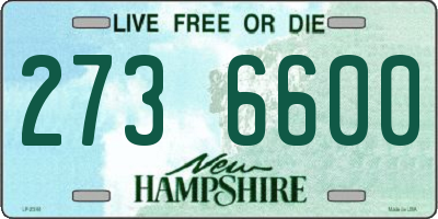 NH license plate 2736600