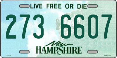 NH license plate 2736607